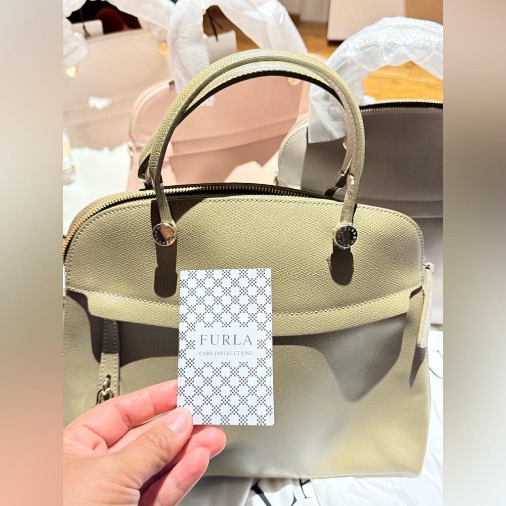 Furla Women's Sage Green Satchel